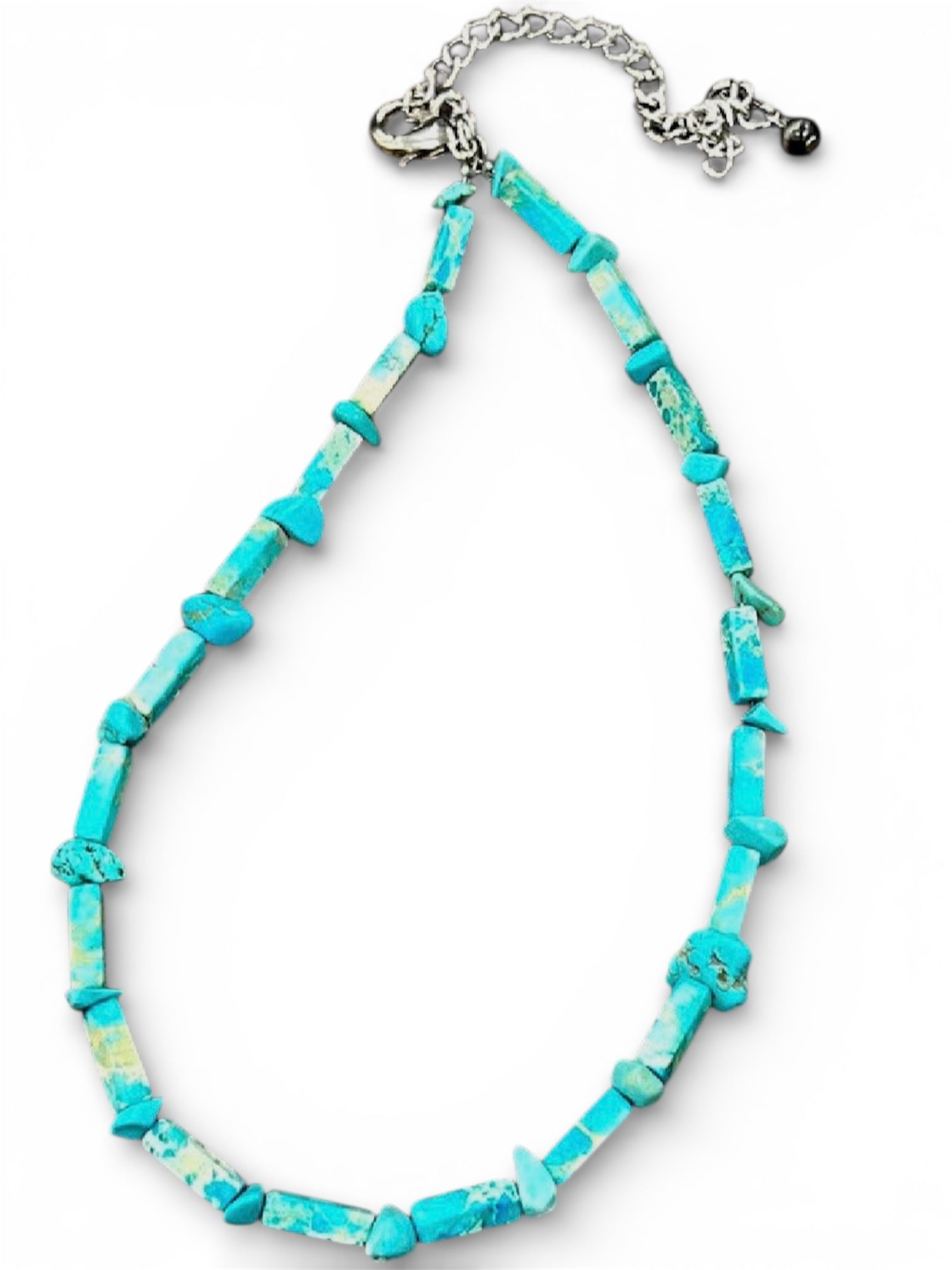 Handmade Rectangular Gemstone Necklace 739653