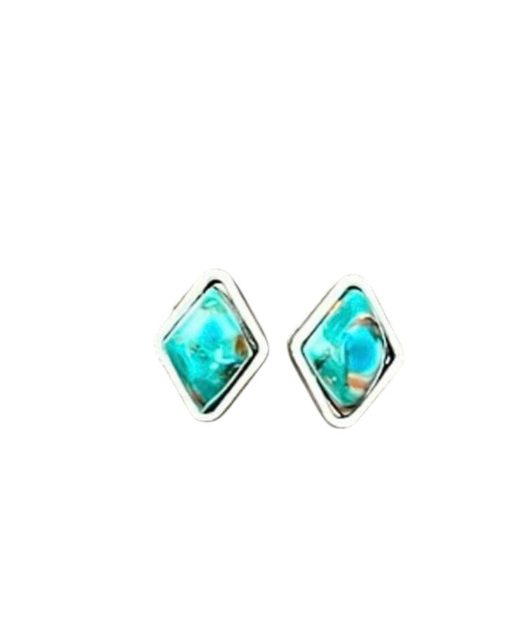 10mm Diamond Gemstone Stud Earrings 726498